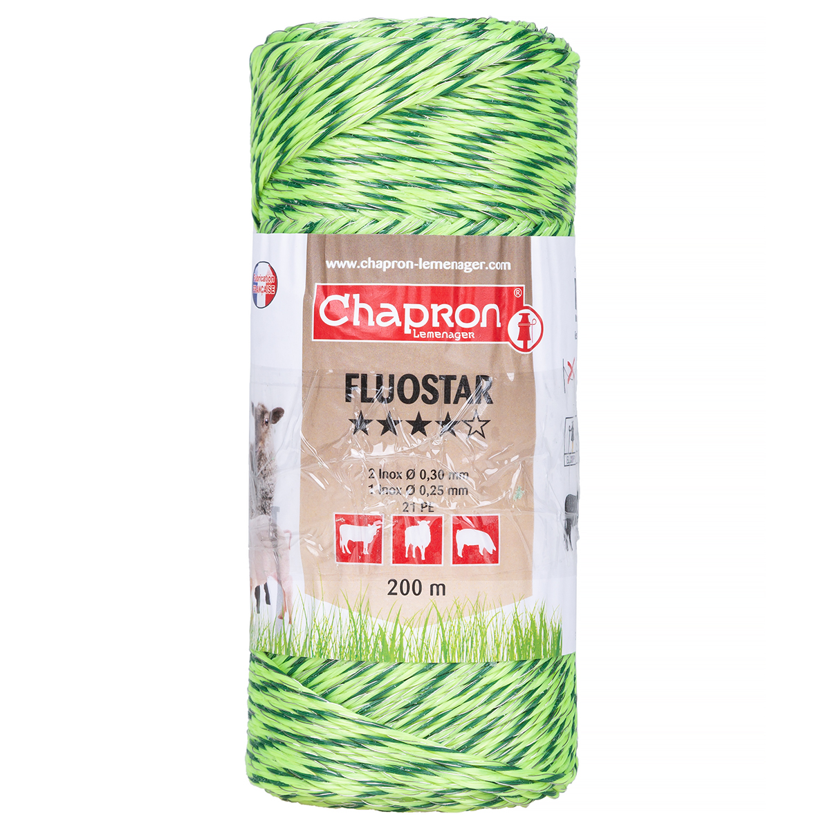 Plecionka do pastucha fluorescencyjna 200m UV