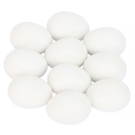 Jajka podkładowe sztuczne pełne duża kura zestaw 10 sztuk