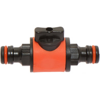 Nypel z zaworem do łączenia dwóch szybkozłączek