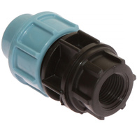 Łącznik prosty rury PE 20 mm z wyjściem GW 1/2 cala