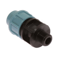 Łącznik prosty rury PE 20 mm z wyjściem GZ 1/2 cala