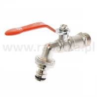 Kran kulowy 1/2 i 3/4 cala  + przyłącze na szybkozłączkę