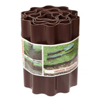 Obrzeża ogrodowe faliste brązowe 20 cm x 9 metrów trawnik