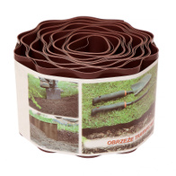 Obrzeża trawnikowe faliste brązowe 10 cm x 9 metrów