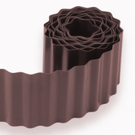 Obrzeża trawnikowe faliste brązowe 10 cm x 9 metrów