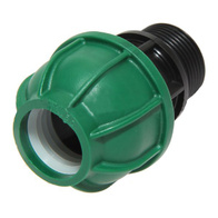 Łącznik prosty rury PE 20 mm z wyjściem GZ 3/4 cala