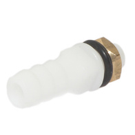 Króciec - łącznik wejściowy węża fi 10 zasobnikiem