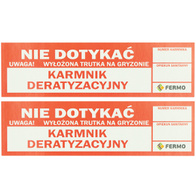 Naklejki na karmniki stacje deratyzacyjne - 2 szt.