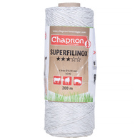 Plecionka do pastucha biała 200 m - odporna na UV