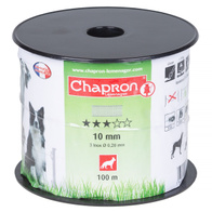 Zielona taśma do pastucha dla psów 10 mm rolka 100m