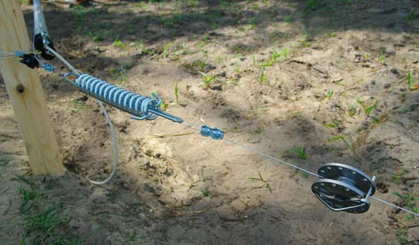 Sprężyna naciągowa do przewodów w ogrodzeniu elektrycznym - duża