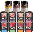 Mokra karma dla psa RAFI PetRepublic mix smaków zestaw w puszkach 11 x 800 g