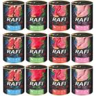 Mokra karma dla psa RAFI mix 4 smaków 12 x 800 g