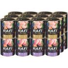 Mokra karma dla psa RAFI mix królik przepiórka 24 x 800 g
