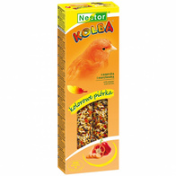 Kolba dla kanarka kolorowe pióra papryka i marchew 2 szt NESTOR