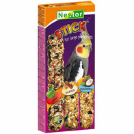 Kolba dla średnich papug 3w1 jabłka, orzechy, kokos i banan NESTOR