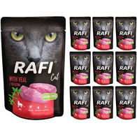 Mokra karma dla kota Rafi z cielęciną 10 x 100 g
