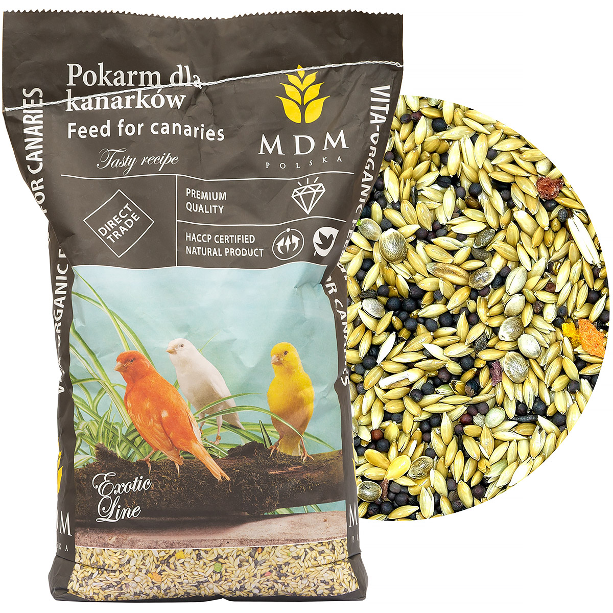 Karma dla kanarka Exclusive Vita-Organic MDM 10 kg