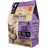 Sucha karma dla kota Wiejska Zagroda kurczak z kaczką 400 g dorosłe koty