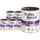 Mokra karma dla psa Dolina Noteci Premium z królikiem zestaw w puszkach 6 x 800 g