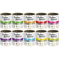 Mokra karma dla psa Dolina Noteci Premium mix smaków bez ryb zestaw w puszkach  10 x 800 g