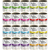 Mokra karma dla psa Dolina Noteci Premium mix smaków zestaw w puszkach  20 x 800 g