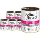 Mokra karma dla psa Dolina Noteci Premium indyk zestaw w puszkach 6 x 800 g