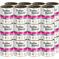 Mokra karma dla psa Dolina Noteci Premium indyk zestaw w puszkach 24 x 800 g