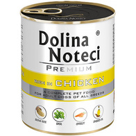 Mokra karma dla psa Dolina Noteci Premium kurczak zestaw w puszkach 6 x 800 g
