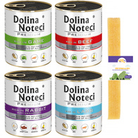 Mokra karma dla psa Dolina Noteci Premium mix smaków bez drobiu 24 x 800 g + gratis