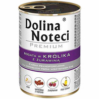Mokra karma dla psa Dolina Noteci jagnięcina, królik 24 x 400 g