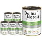Mokra karma dla psa Dolina Noteci z dziczyzną zestaw w puszkach 6 x 400 g