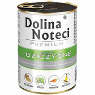 Mokra karma dla psa Dolina Noteci wołowina, dziczyzna 24 x 400 g