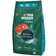 Sucha karma dla psa Pan Mięsko z Ziołami wołowina z tuńczykiem S 9 kg dorosłe psy