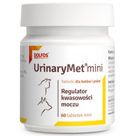 UrinaryMet witaminy na układ moczowy psów i kotów Dolfos 60 tabl. Mini