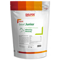 Dolvit Junior witaminy dla szczeniąt młodych psów Dolfos 1 kg