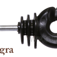 Izolator okrągły do plecionki i drutu - gwint do drewna