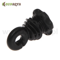 Izolatory okrągłe z nakrętką do słupków z włókna szklanego 50 szt.