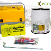 Pastuch elektryczny na konie - zestaw na 200 m ogrodzenia ze słupkami 105 cm