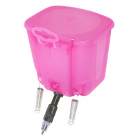 Poidło smoczkowe dla królików i innych gryzoni zasobnik 0,5 litra ze smoczkiem pod kątem 45 stopni