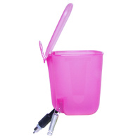 Poidło smoczkowe dla królików i innych gryzoni zasobnik 0,5 litra ze smoczkiem pod kątem 45 stopni