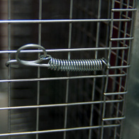 Sprężyna z zaczepami do zamykania drzwi klatek 70 mm