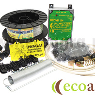 Zestaw pastucha elektrycznego na dziki 500 mb na słupki drewniane