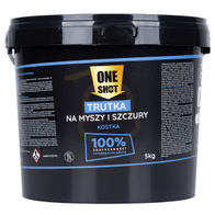 ONE SHOT 5 kg trutka w kostce do zwalczania myszy i szczurów duże opakowanie