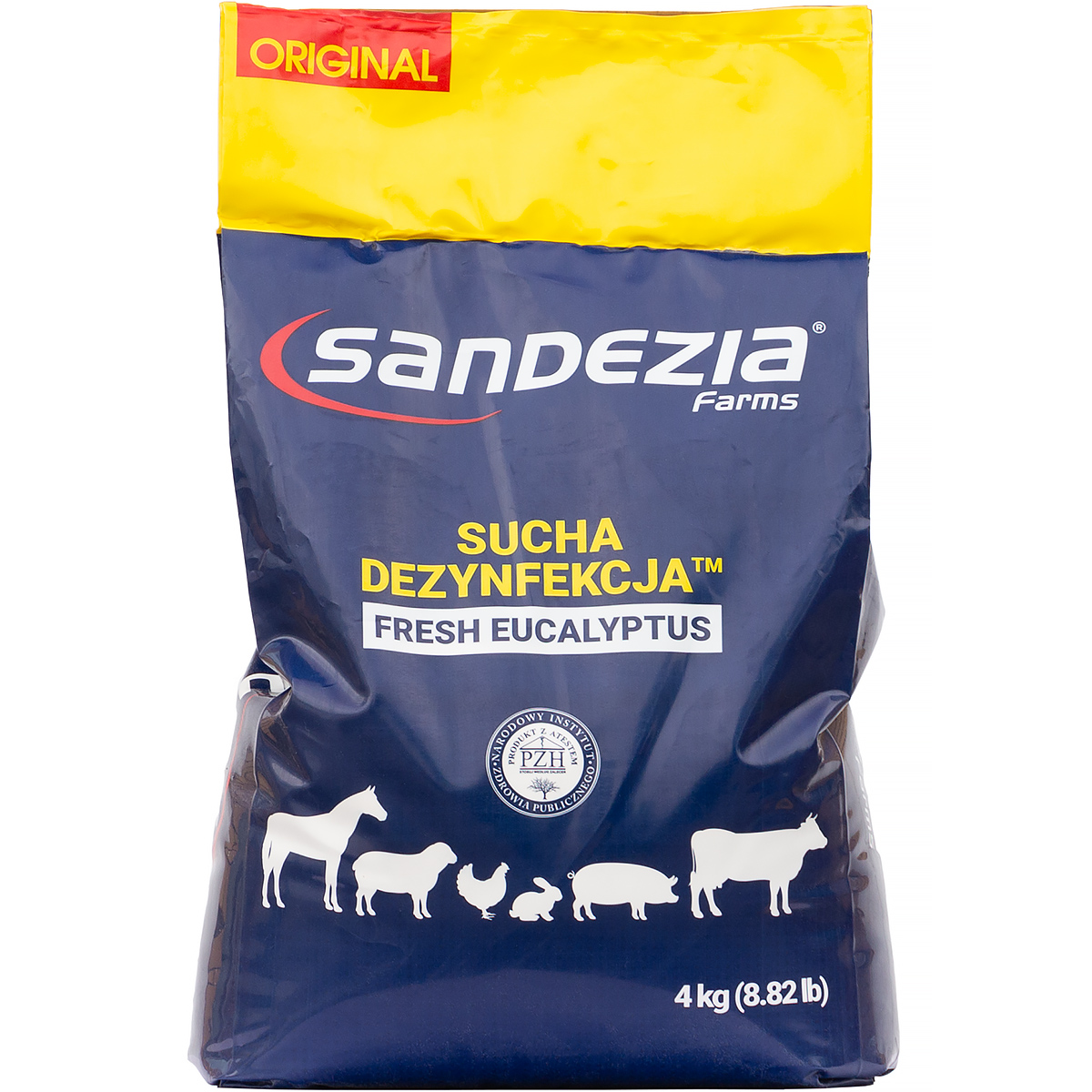 Sandezia sucha dezynfekcja 4kg wirusy bakterie HIT 