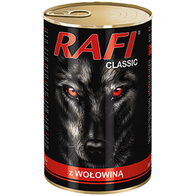 Mokra karma dla psa RAFI Classic mix wołowina jagnięcina 12 x 1240 g