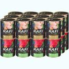 Mokra karma dla psa RAFI mix dziczyzna przepiórka 24 x 800 g