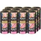 Mokra karma dla psa RAFI mix indyk przepiórka 24 x 800 g