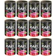 Mokra karma dla kota RAFI z cieleciną bez zbóż puszki 12 x 400 g