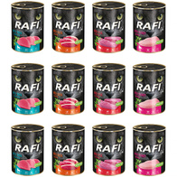 Mokra karma dla kota RAFI mix smaków zestaw 12 x 400 g